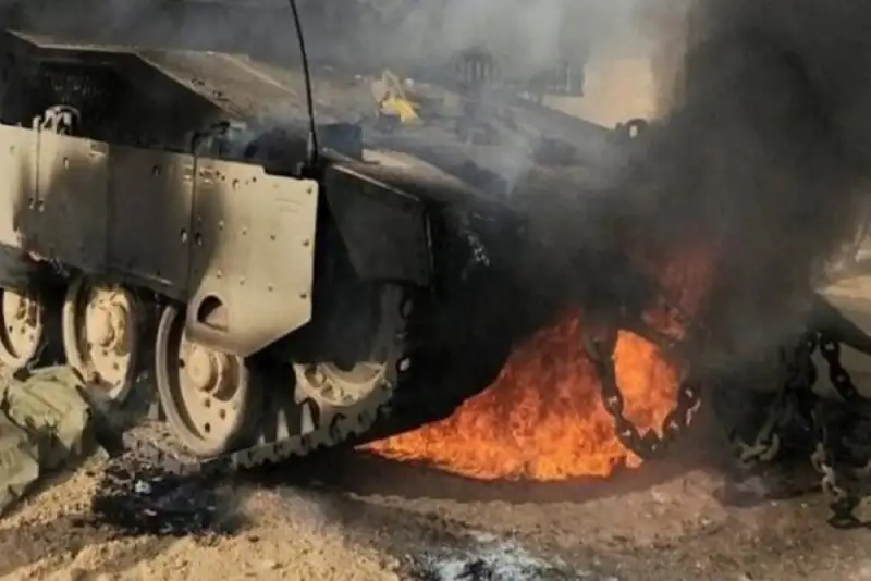 انهدام چند نفربر و تانک اسرائیل در حمله راکتی حزب‌الله