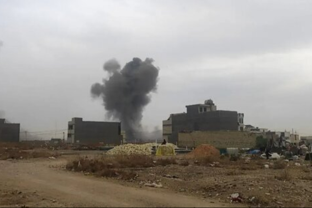 حملات هوایی علیه پایگاه‌های حشد شعبی در بابل و الانبار