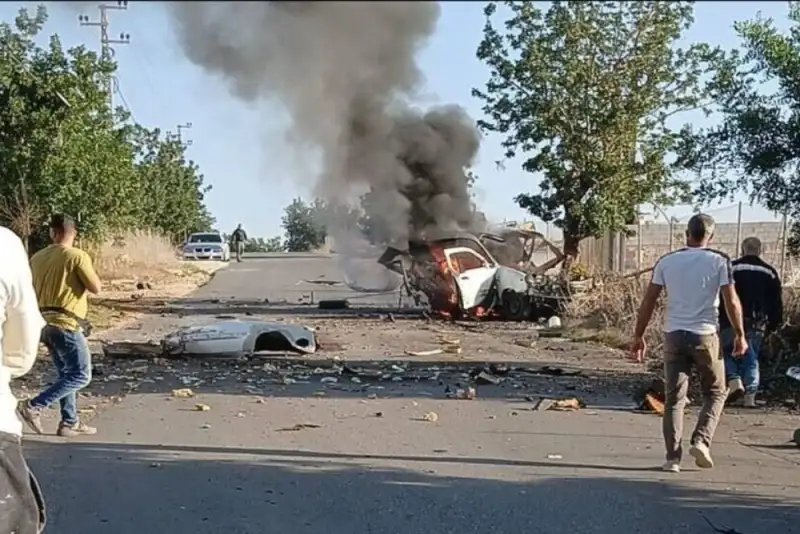 حمله هوایی به یک خودرو در جنوب لبنان