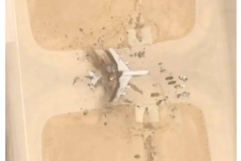 انتشار تصاویر هواپیمای منهدم شده آمریکا در عربستان