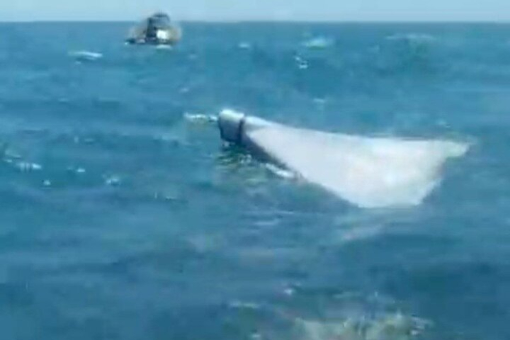 سرنگونی یک پهپاد انتحاری در منطقه سیریک توسط سپاه