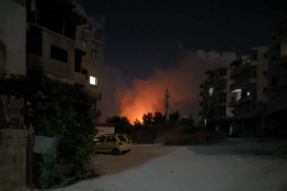 حمله اسرائیل به مناطق مرزی قنیطره سوریه