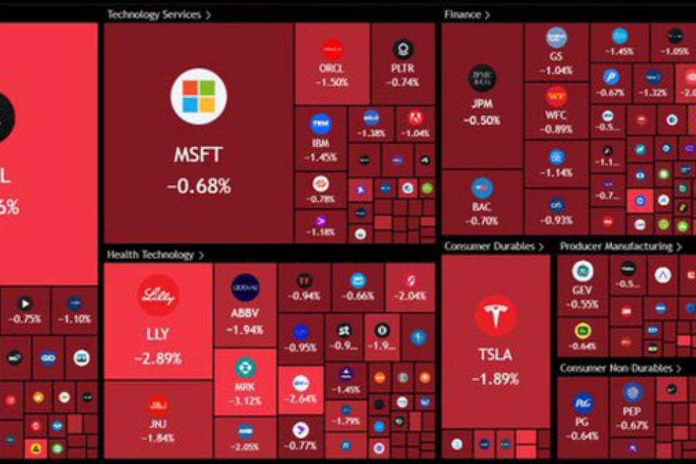 ریزش سنگین بورس آمریکا فقط در  10 دقیقه