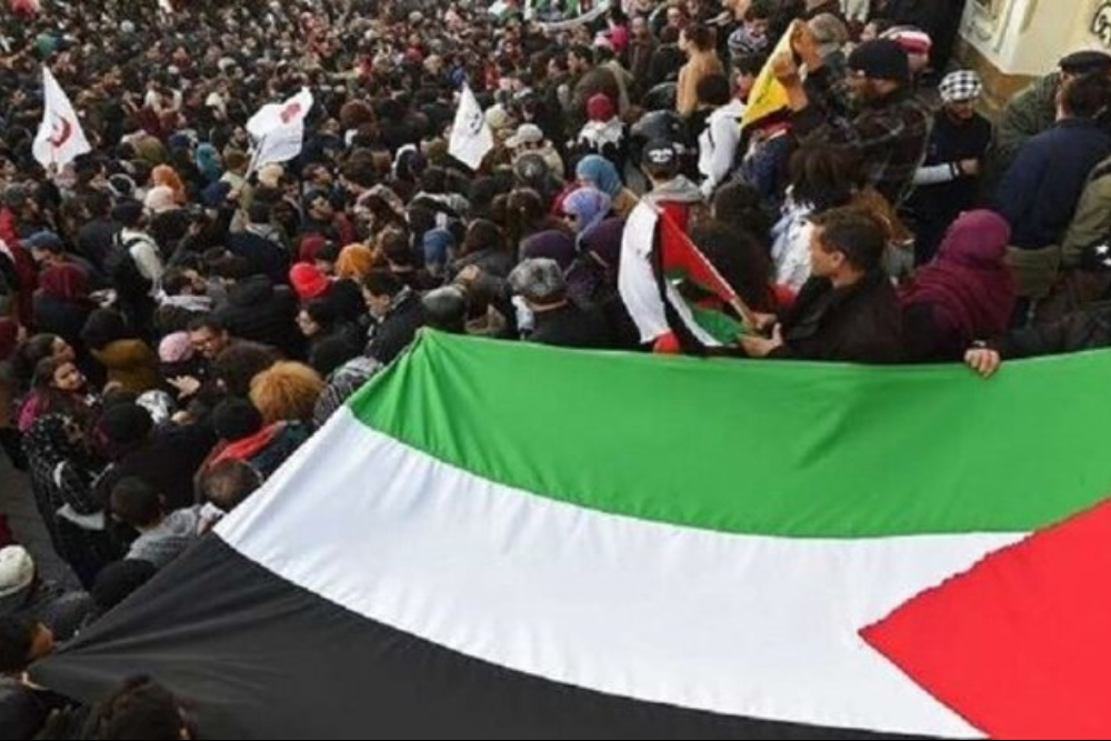 تونسی‌ها علیه رژیم صهیونیستی به پا خواستند