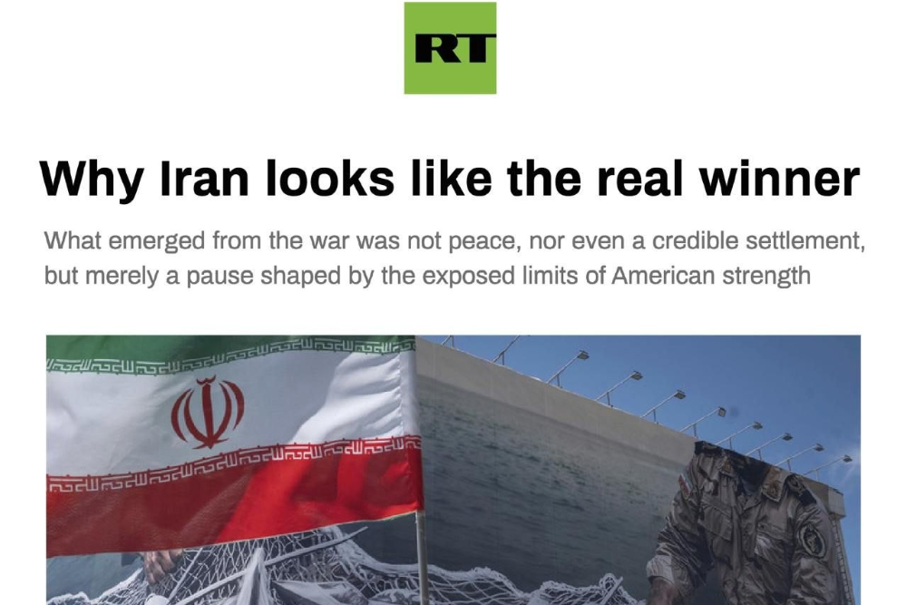 شبکه RT: چرا ایران همچون یک برنده‌ واقعی است