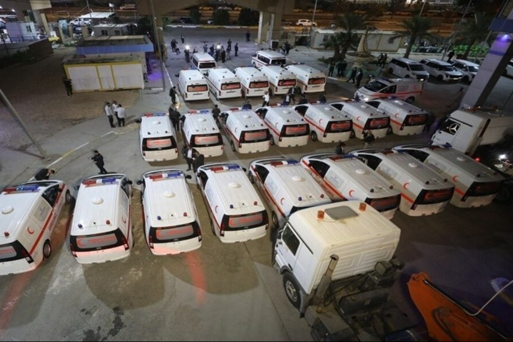 دومین کاروان کمک‌های مردمی عتبه حسینی به تهران رسید