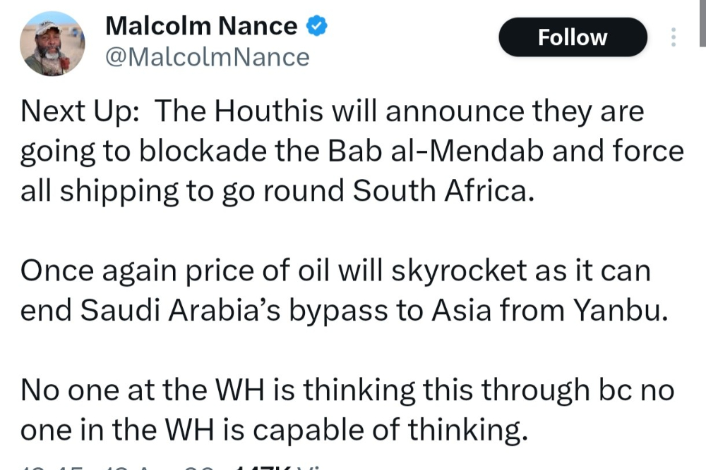 فرمانده سابق نیروی دریایی آمریکا به افزایش قیمت نفت هشدار داد