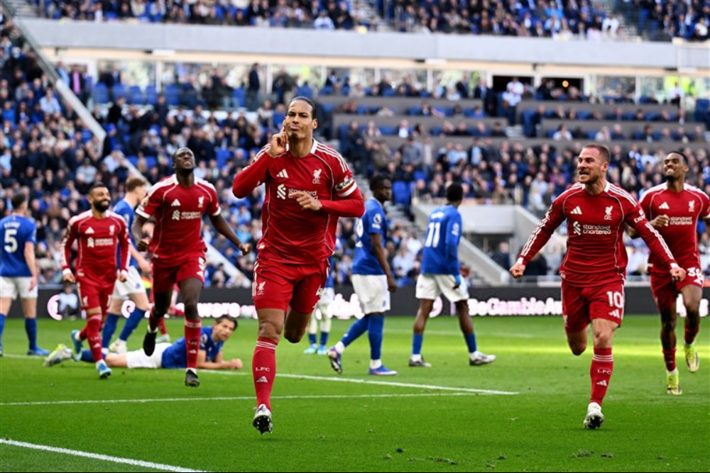 برد لیورپول با گل دقیقه 11+90 فن‌دایک