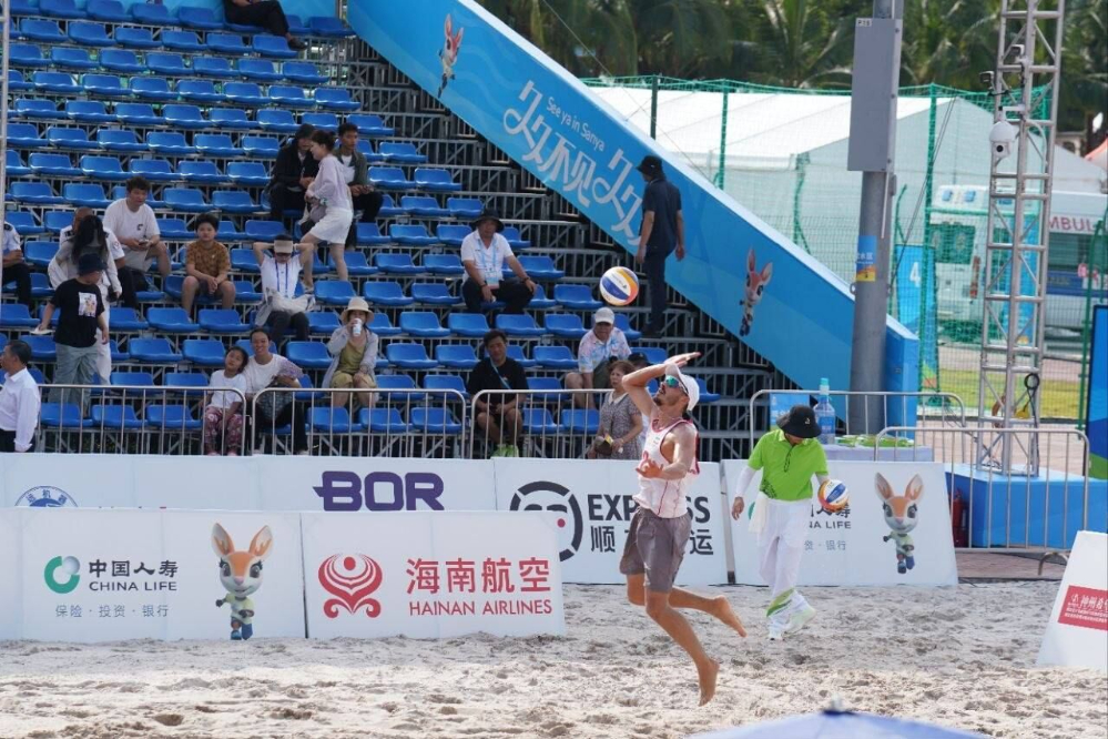 المنتخب الوطني الإيراني للكرة الطائرة الشاطئية يفوز على نظيره السوري