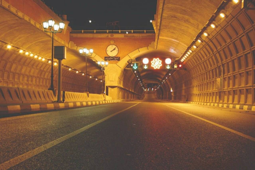 انسداد شبانه هر دو باند تونل توحید تهران