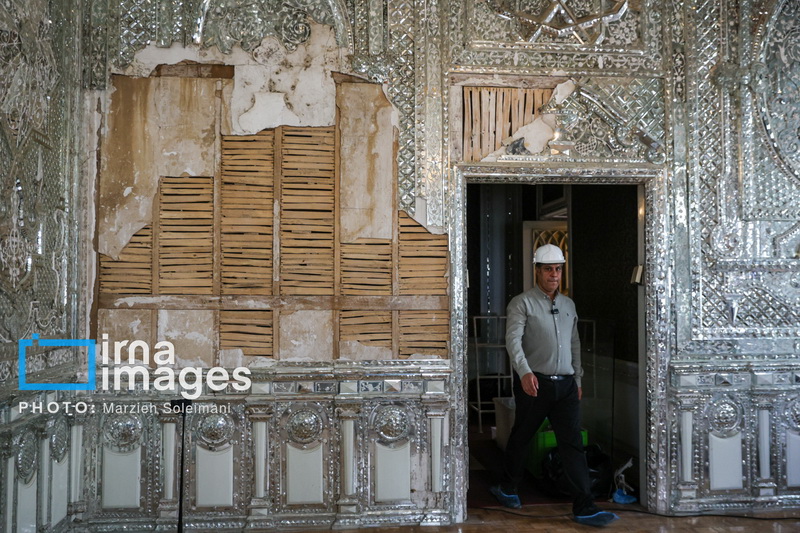 گزارش تصویری | خسارات برجا مانده از جنگ رمضان در کاخ سعدآباد