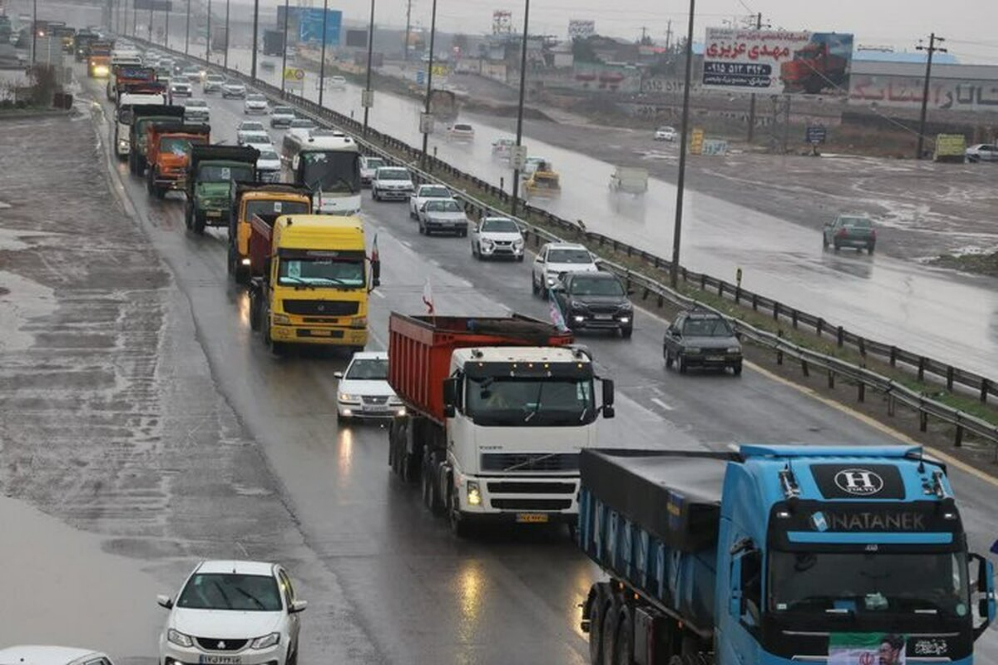 ترافیک سنگین در ورودی‌های تهران ؛ هشدار بارندگی در جاده‌های شمالی