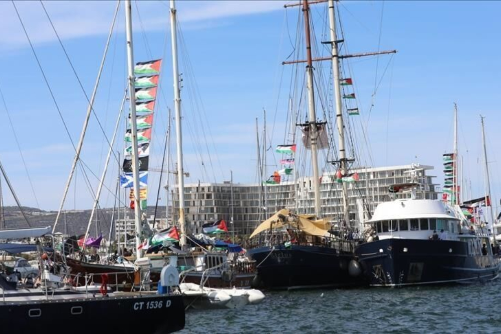 21 کشتی ناوگان «الصمود» در مسیر غزه توقیف شدند