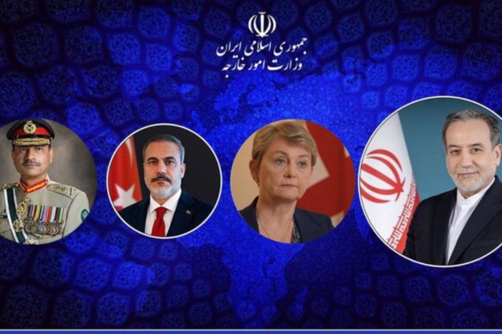 رایزنی عراقچی با وزرای خارجه انگلیس و ترکیه و فرمانده ارتش پاکستان در مورد نقض آتش