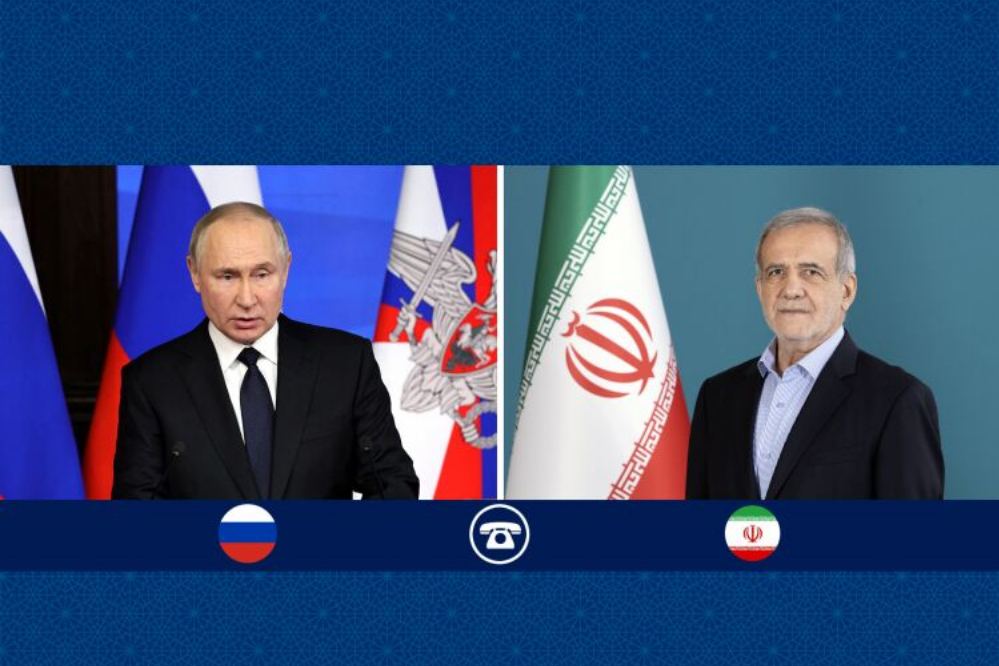 پیام پزشکیان به پوتین به مناسبت روز ملی روسیه
