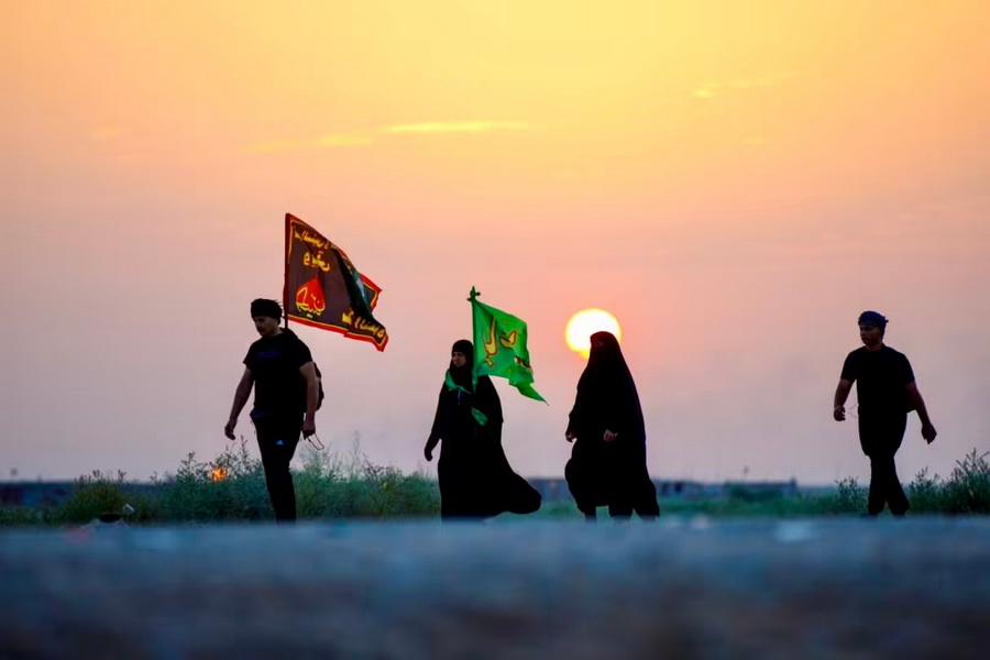 گزارش تصویری | آغاز پیاده روی  اربعین از  مناطق جنوبی عراق