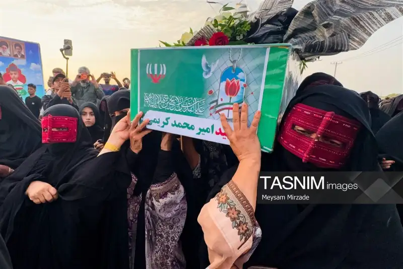 گزارش تصویری| مراسم تشییع پیکر شهدای کوهستک