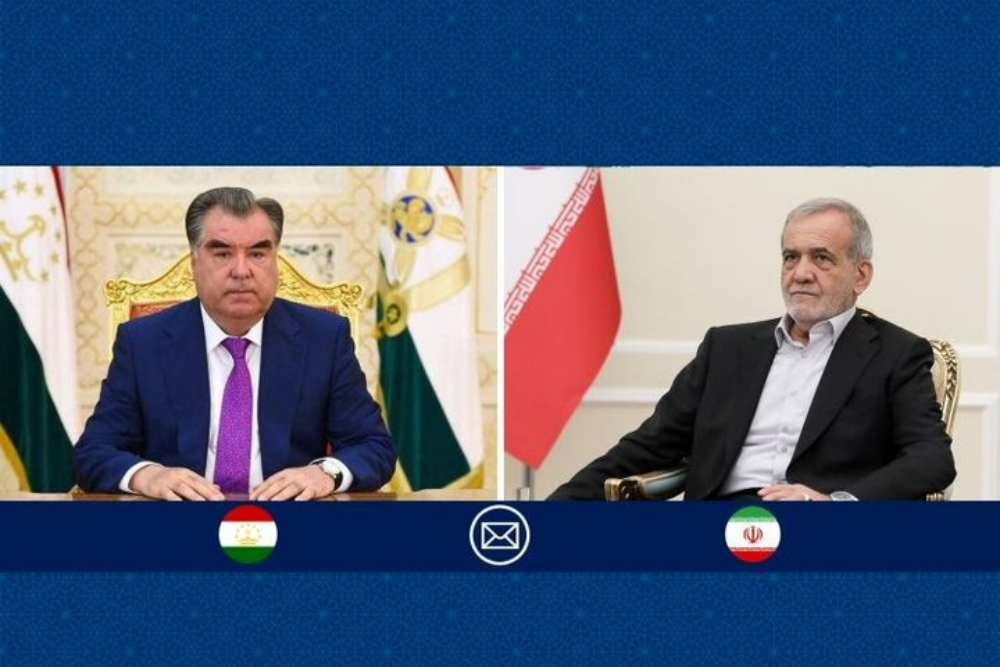 پیام پزشکیان به رئیس‌جمهور تاجیکستان در روز استقلال
