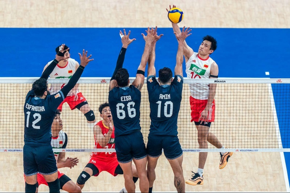 ایران 2 - چین 1؛ جنگ نفس‌گیر برای صدرنشینی والیبال آسیا ادامه دارد