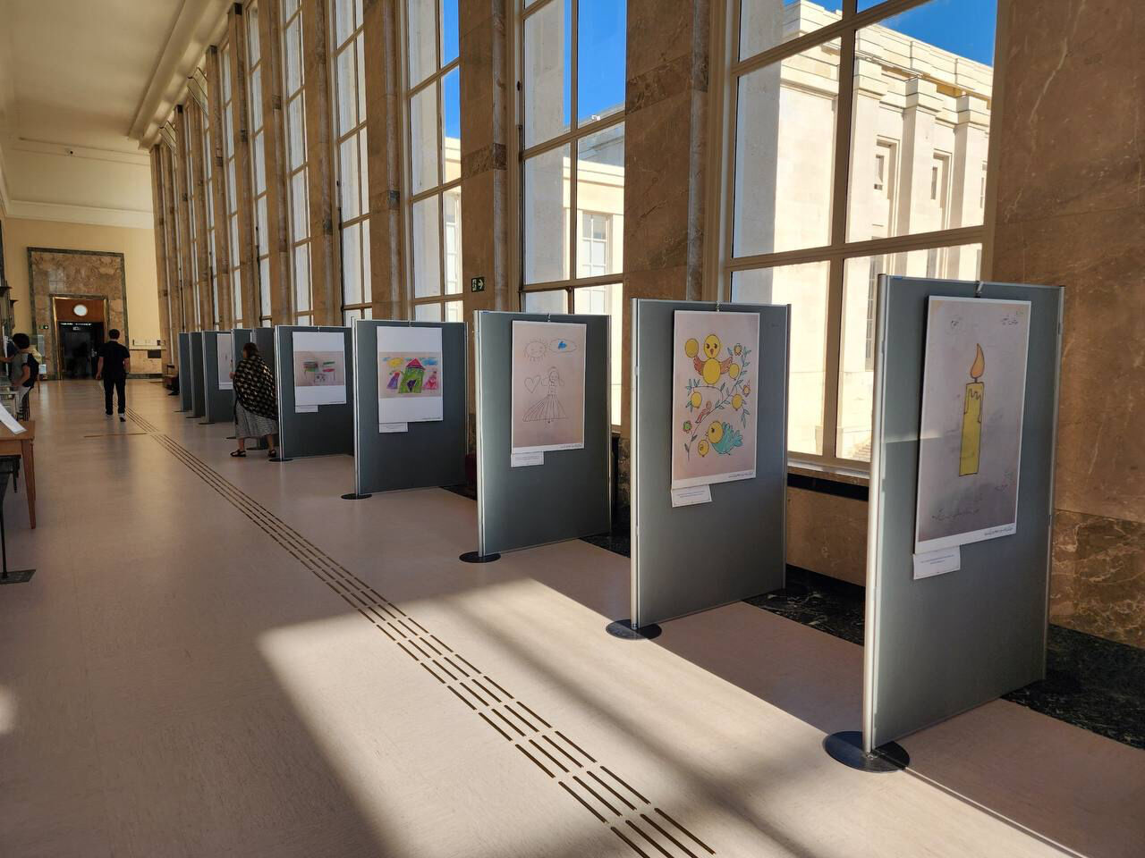 Minab children’s paintings go on display at UN in Geneva