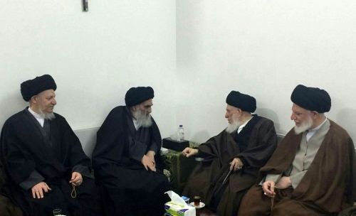 حضرت آیت الله سیستانی درگذشت آیت الله حکیم را تسلیت گفت